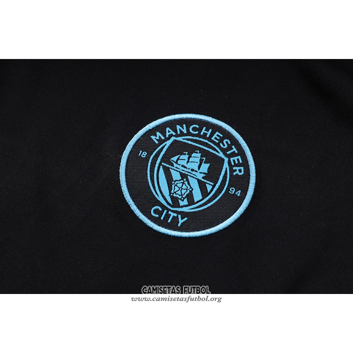 Chandal del Manchester City Manga Corta 2022/2023 Negro - Pantalon Corto